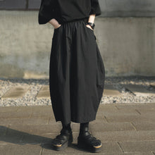 Load image into Gallery viewer, Black High Waist Loose Wide Leg Pants