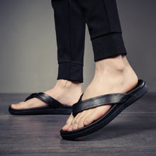 Load image into Gallery viewer, Summer Leather Non-slip Flip Flops