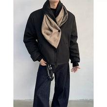 Load image into Gallery viewer, Three-dimensional Cutting Zipper Shawl Collar Short Jacket