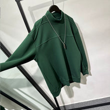 Load image into Gallery viewer, High Collar Loose Casual Sweatshirt