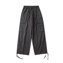 Load image into Gallery viewer, Drawstring Side Pockets Adjustable Trousers