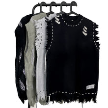 Load image into Gallery viewer, High Street Destruction Frayed Vest