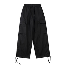 Load image into Gallery viewer, Drawstring Side Pockets Adjustable Trousers