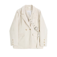 Load image into Gallery viewer, Corduroy Lace Up Buttoned Jacket