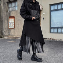 Load image into Gallery viewer, Irregular Patchwork Striped Wide-leg Pants