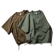 Load image into Gallery viewer, Quick-Drying Crew Neck T-Shirt with Drawstring