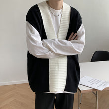 Load image into Gallery viewer, Preppy Style Sleeveless V-neck Sweater Vest