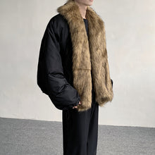 Load image into Gallery viewer, American Retro Detachable Scarf Cotton Jacket