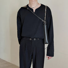 Load image into Gallery viewer, V-neck Loose Shoulder Sleeve Sweatshirt