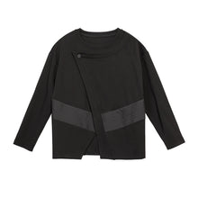 Load image into Gallery viewer, Crew Neck Loose Patchwork Casual Shirt