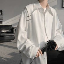 Load image into Gallery viewer, Retro Long Sleeve Solid Color Casual Shirt