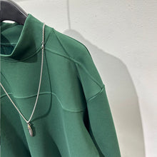 Load image into Gallery viewer, High Collar Loose Casual Sweatshirt