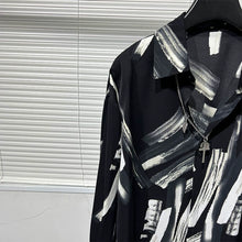 Load image into Gallery viewer, Loose Irregular Printed Casual Long-sleeved Shirt