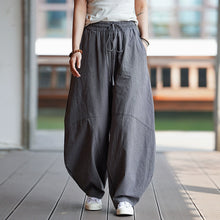 Load image into Gallery viewer, Linen Thin Loose Vintage Wide Leg Bloomers