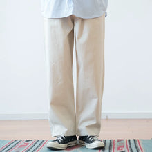 Load image into Gallery viewer, Japanese Retro Solid Loose Straight Trousers