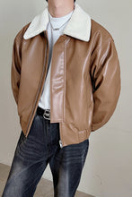 Load image into Gallery viewer, Pilot Pu leather Short Jacket