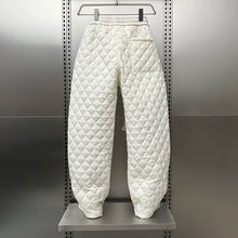 Load image into Gallery viewer, Quilted Casual Wide-leg Cotton Pants