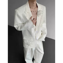 Load image into Gallery viewer, Embroidered 3D Floral Casual Blazer