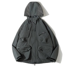Load image into Gallery viewer, Hooded Loose-fitting Windproof Casual Jacket