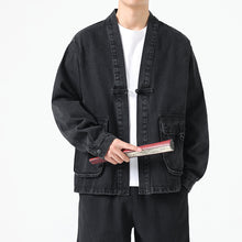 Load image into Gallery viewer, Denim Large Pocket Button Jacket