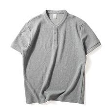 Load image into Gallery viewer, Retro Textured Casual Polo Shirt