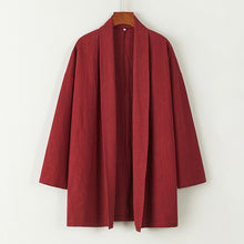 Load image into Gallery viewer, Loose cardigan cotton and linen Coat
