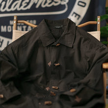 Load image into Gallery viewer, Horn Buttoned Loose Pointed Collar Shirt