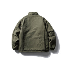 Load image into Gallery viewer, Japanese Solid Color Warm Stand Collar Cotton Coat