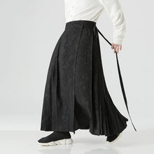 Load image into Gallery viewer, Hanfu Tie Pleated Skirt Hakama Pants