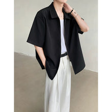 Load image into Gallery viewer, Casual Short-sleeved Shirt with Double Zipper