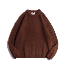 Load image into Gallery viewer, Japanese Lazy Loose Crew Neck Sweater