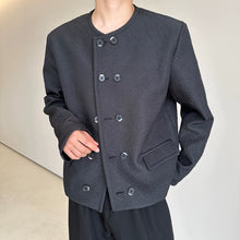 Load image into Gallery viewer, Pleated Crew Neck Textured Short Jacket