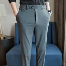 Load image into Gallery viewer, Casual Pants Thin Striped Slim Fit Trousers