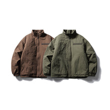 Load image into Gallery viewer, Japanese Solid Color Warm Stand Collar Cotton Coat