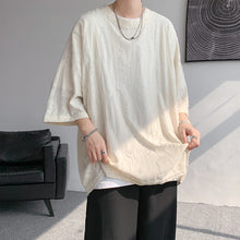 Load image into Gallery viewer, American Solid Color Ripped Short Sleeve Top