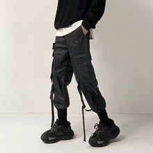 Load image into Gallery viewer, Loose Fit Harem Leather Pants