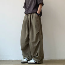 Load image into Gallery viewer, Japanese Retro Loose Pleated Straight Wide-leg Pants