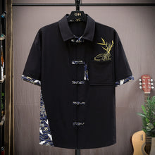 Load image into Gallery viewer, Cotton And Linen Suit Casual Shirt Set