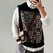 Load image into Gallery viewer, 【Weaving Kaleidoscope】Loose Patchwork Pullover Vest