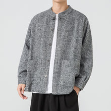 Load image into Gallery viewer, Stand Collar Retro Loose Casual Shirt