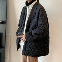 Load image into Gallery viewer, Black Diamond Check Buttonless Cardigan