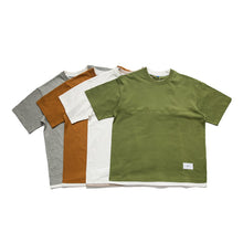 Load image into Gallery viewer, Japanese Loose Drop Shoulder Fake Two Piece T-shirt