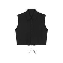 Load image into Gallery viewer, Strappy Short Loose Lapel Vest
