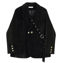 Load image into Gallery viewer, Corduroy Lace Up Buttoned Jacket