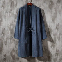 Load image into Gallery viewer, Printed Zen Cloak Linen Cape Coat