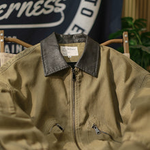 Load image into Gallery viewer, Washed Cargo Lapel Leather Collar Jacket