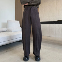Load image into Gallery viewer, Thickened Woolen Curved Loose Casual Trousers