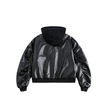 Load image into Gallery viewer, Short American Retro Motorcycle Leather Jacket