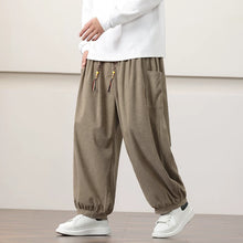 Load image into Gallery viewer, Corduroy Side Pocket Loose Wide-leg Casual Pants
