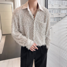 Load image into Gallery viewer, Feather Fringed Oversized Shirt
